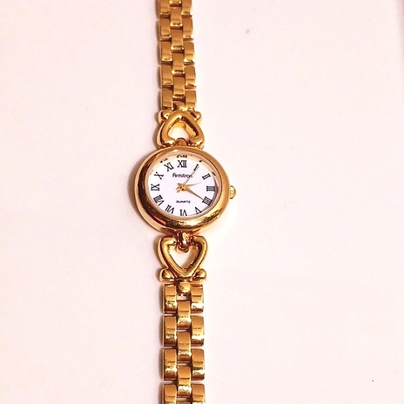 Beautiful! ARMITRON ⚜️ Women's Watch Gold & Silver Reversible Bracelet Band ⚜️ - Picture 10 of 11